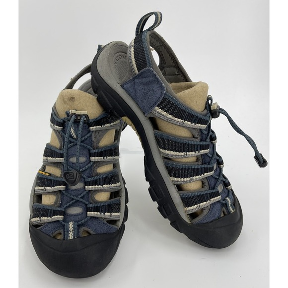 KEEN Mens Newport H2 Hiking Sport Sandals Gray Blue Waterproof 1014187 Mens 7